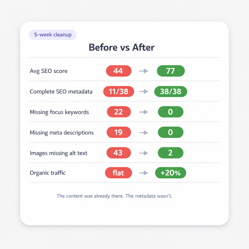 vlake-wordpress-publishing-seo-gap-results